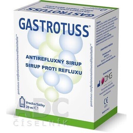 Gastrotuss anti-reflux syrup in sachets of 20 x 20 ml