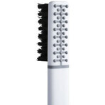 Brosse à dents en plumes avec support, blanc moyen