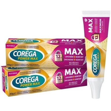 Corega Power MAX Rafforzamento+Comfort DUOPACK 2 x 40 g