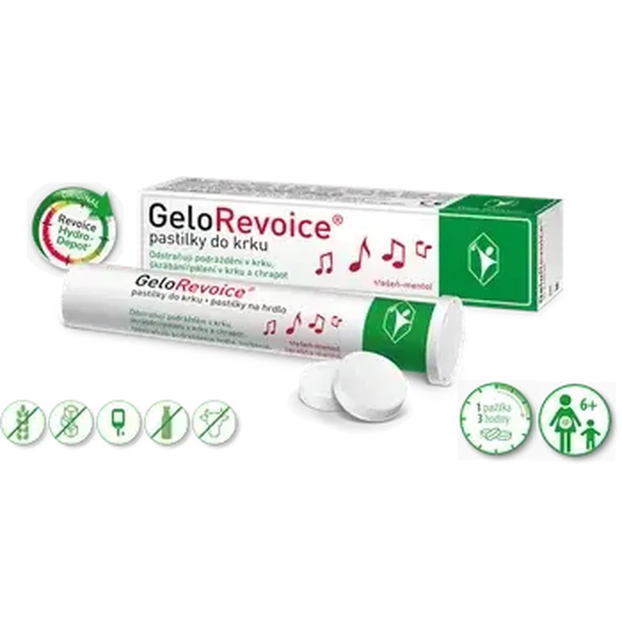 GeloRevoice keelpastilles kersen menthol 20 stuks