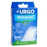 Urgo Waterproof Patch antiseptisch, waterdicht, transparant, 10 x 6 cm 5 stuks