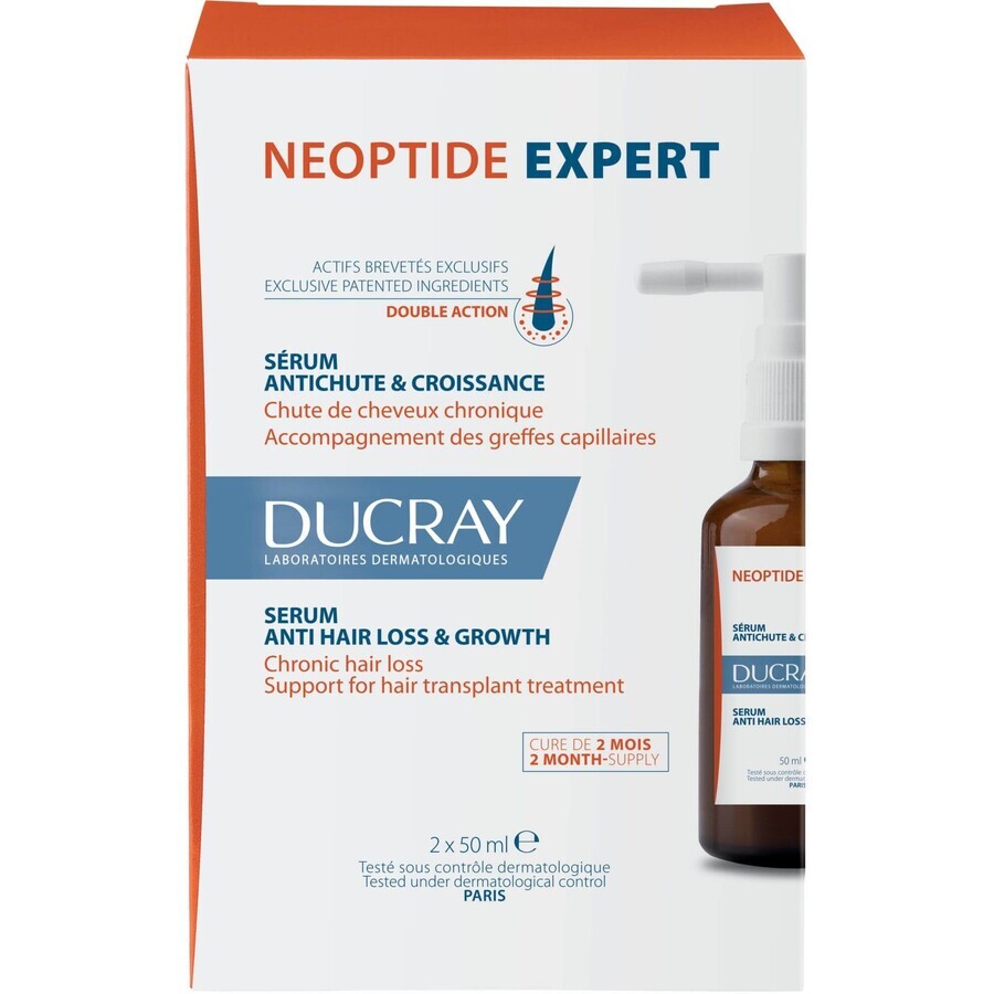 Ducray Neoptide Expert Sérum Chute et Croissance des Cheveux 2 x 50 ml