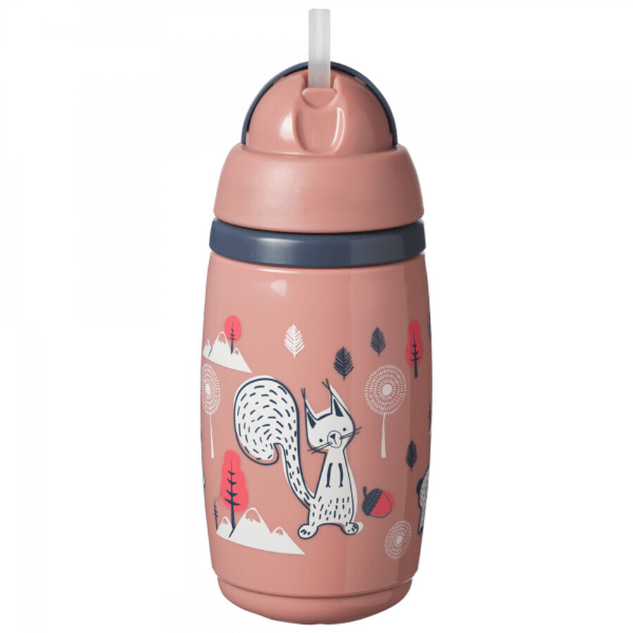 Tommee Tippee Superstar, cană sport fără scurgere, 12m+, roz 266 ml