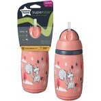 Tommee Tippee Superstar, cană sport fără scurgere, 12m+, roz 266 ml