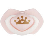 Canpol babies Set di succhietti simmetrici in silicone ROYAL BABY rosa 6-18m 2 pezzi