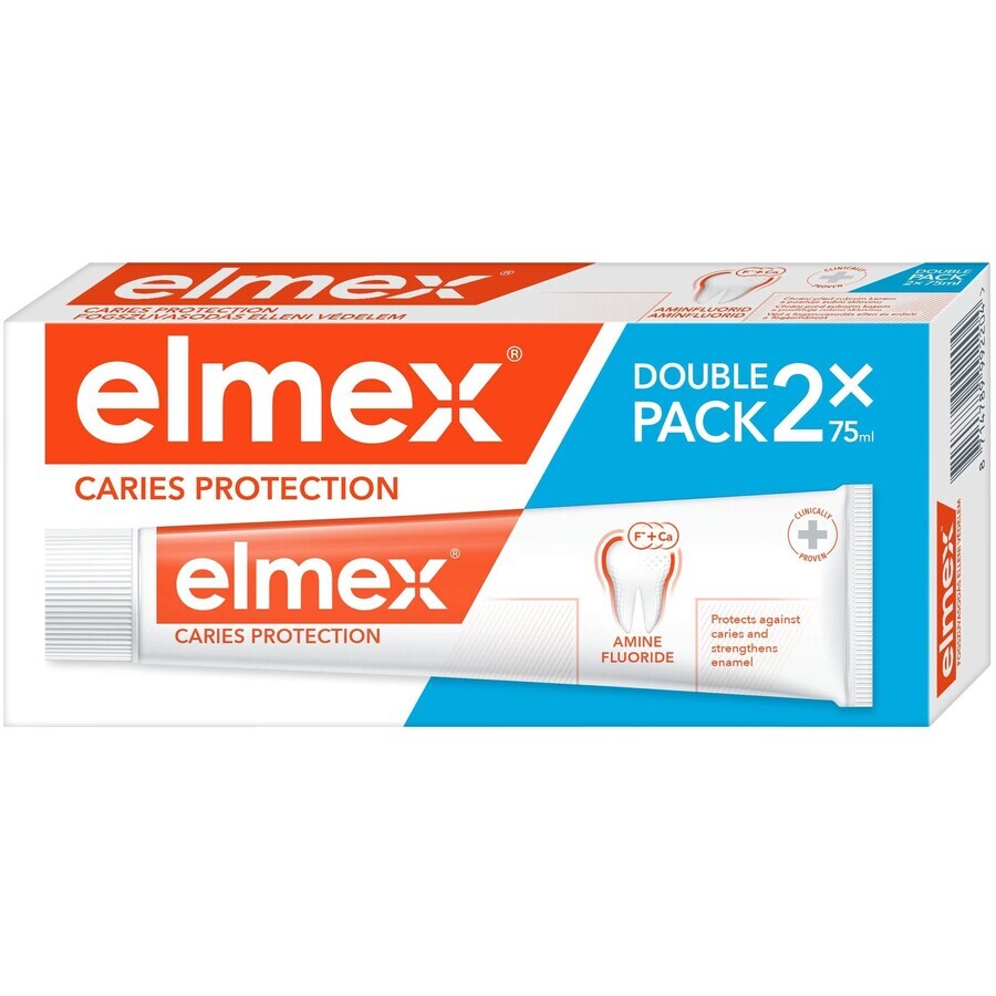 Elmex Caries Protection Toothpaste 2 x 75 ml