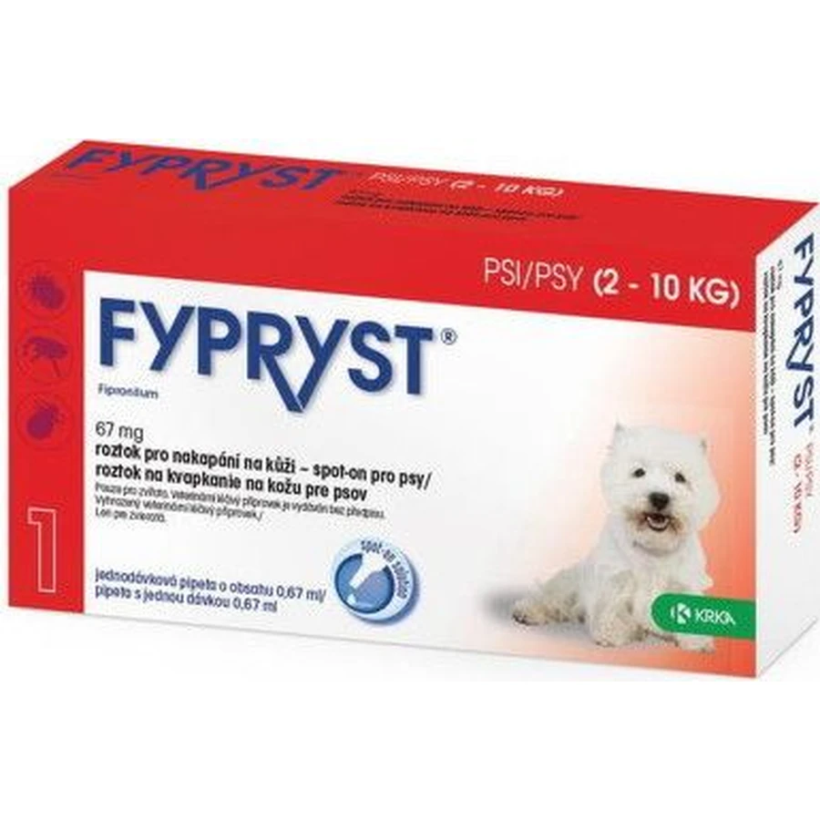 Fypryst Dogs 2-10 kg Soluzione cutanea a goccia per cani 1 pz.