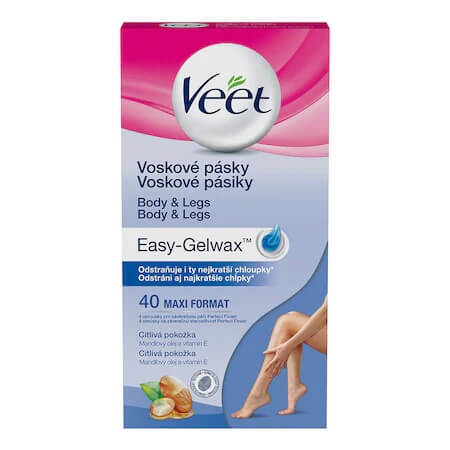 Easy-Gel waxing strips, 40 stuks, Veet