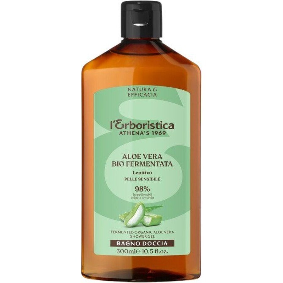 Erboristica Shower gel with fermented aloe vera for sensitive skin 300 ml