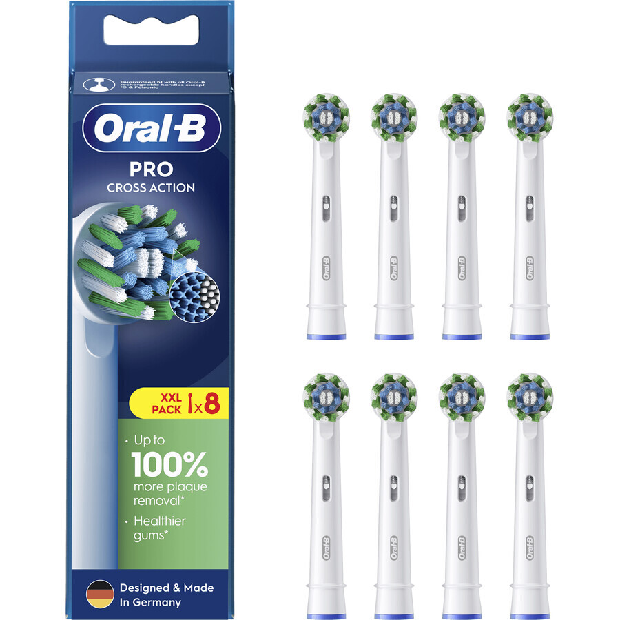 Oral-B Pro Cross Action capete de înlocuire 8 buc