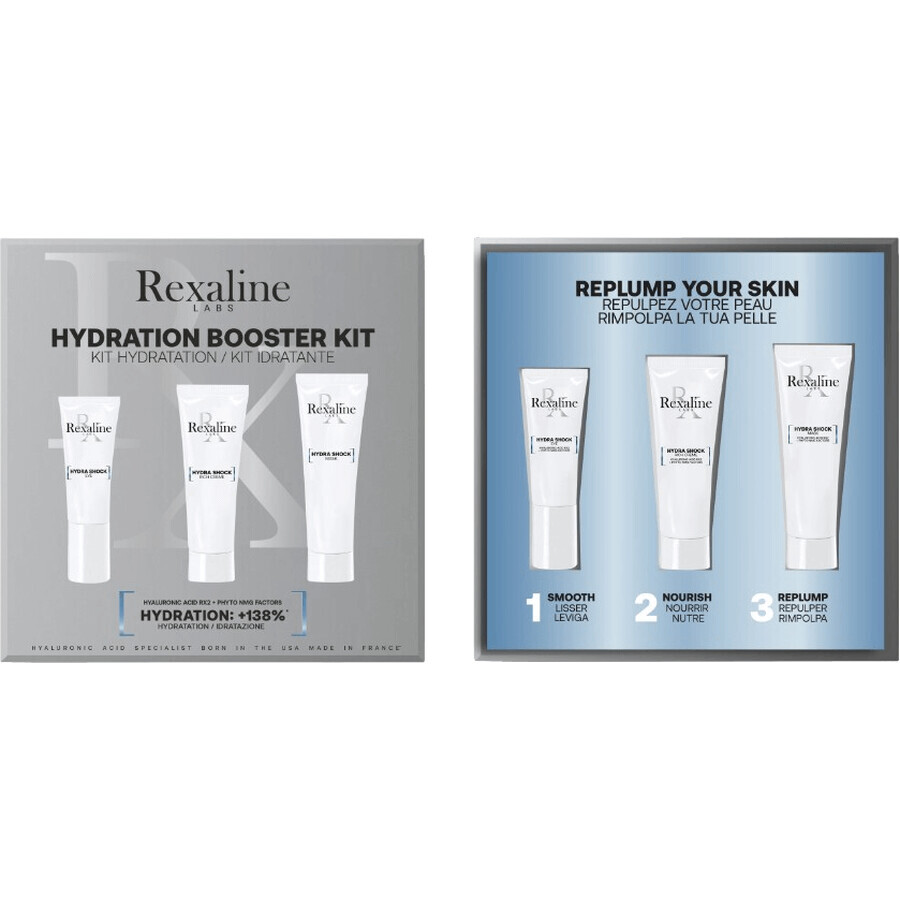 Rexaline Hydra Shock Piel Hidratación Replenishing Travel Set 3 pcs