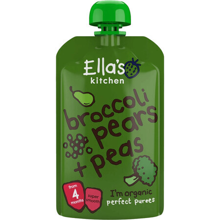 Ella's Kitchen Biologische Peren, erwten en broccoli 120 g