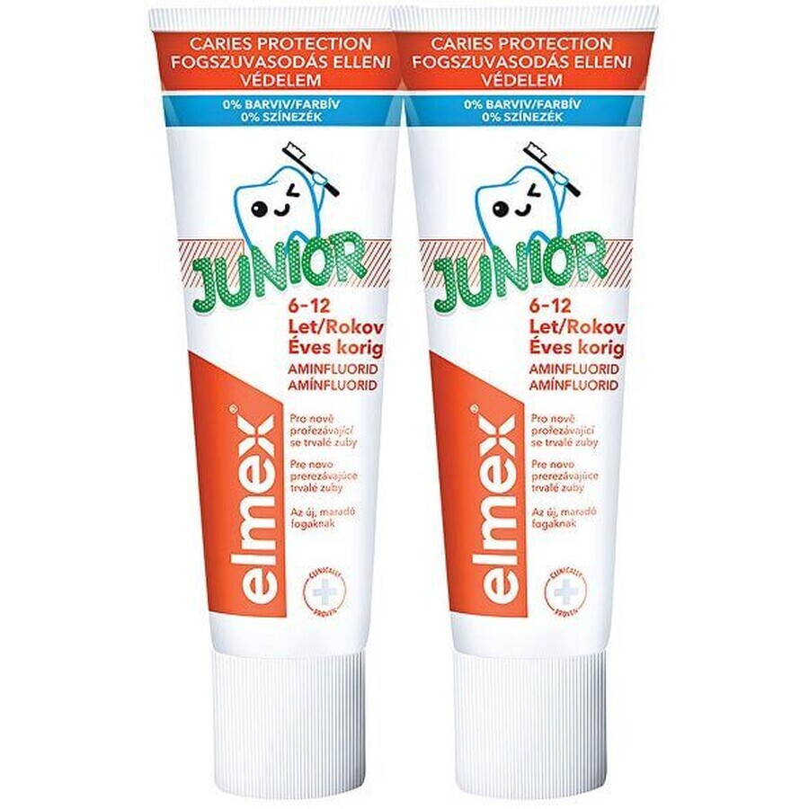 Elmex Kindertandpasta Junior Duopack 2 x 75 ml