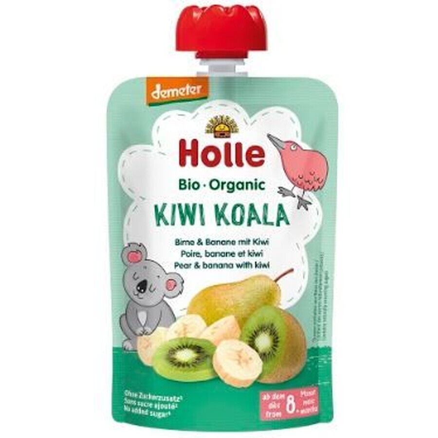 Holle Organic Puree - Kiwi Koala - Poire et banane avec kiwi 100 g