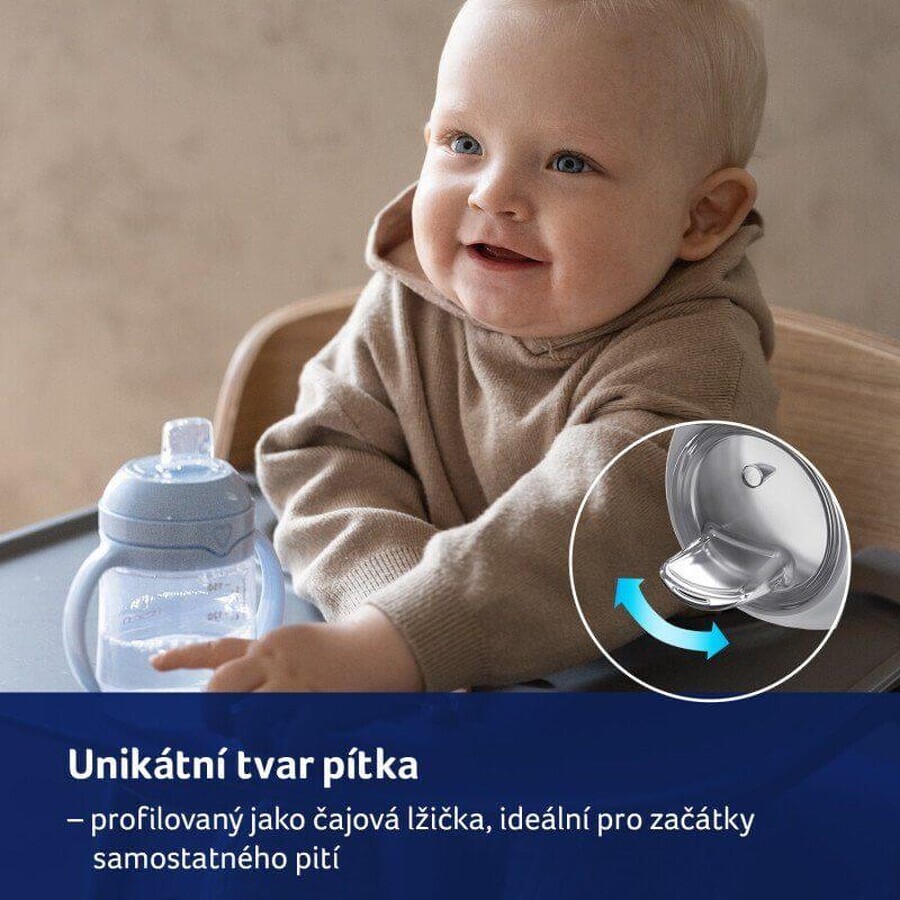 LOVI Primul pahar cu gura albastru 150 ml