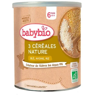 Babybio Kaszka zbożowa z większą ilością zbóż bez mleka 220 g