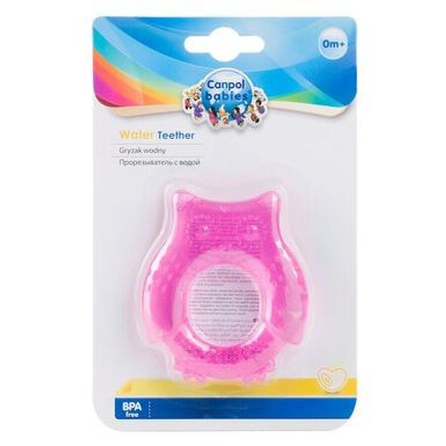 Mordedor Canpol Baby Cooling búho - rosa