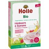 Bouillie d'avoine biologique Holle au lait de chèvre, aux framboises et à la banane 200 g