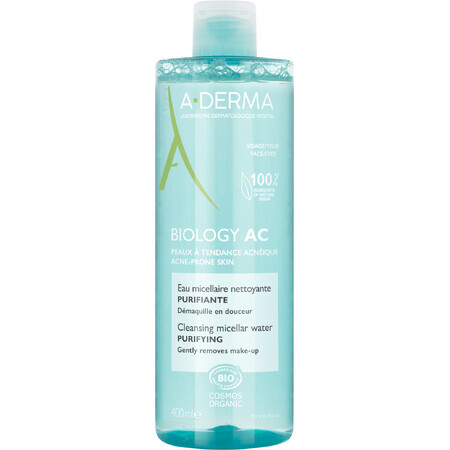 A-Derma Micellair Reinigingswater voor de acnegevoelige huid 400 ml