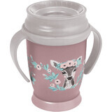 LOVI Mug 360 WILD SOUL 9 m+ fată, 250 ml