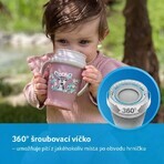 LOVI Mug 360 WILD SOUL 9 m+ fată, 250 ml