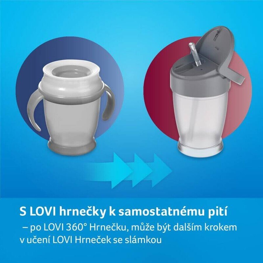 LOVI Mug 360 WILD SOUL 9 m+ fată, 250 ml