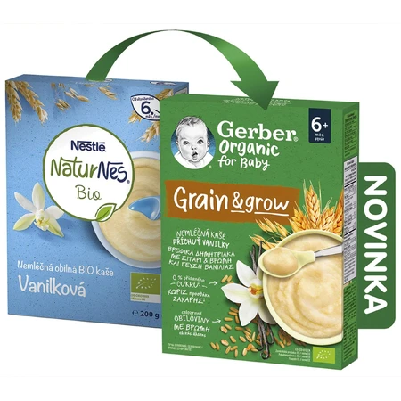 Gerber Papilla ecológica sin leche sabor vainilla 200 g