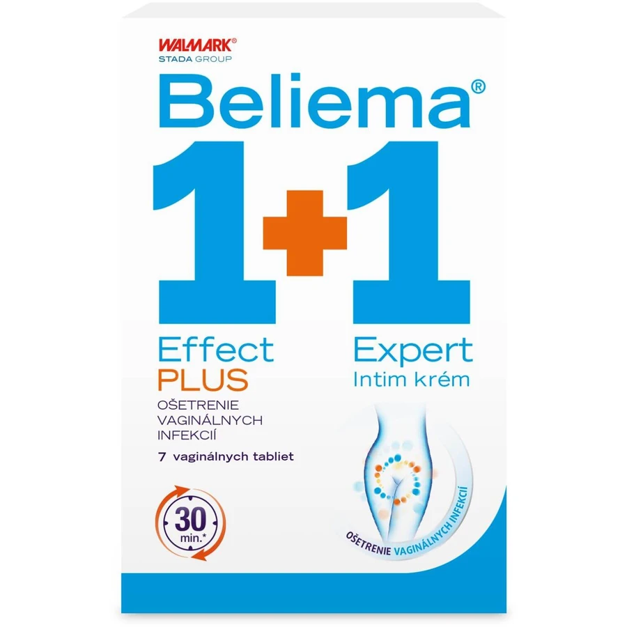 Beliema Effect PLUS 7 vaginale tabletten + Intima Expert crème 30 ml