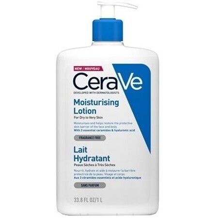 CeraVe lait hydratant pour peaux sèches à très sèches 1 l