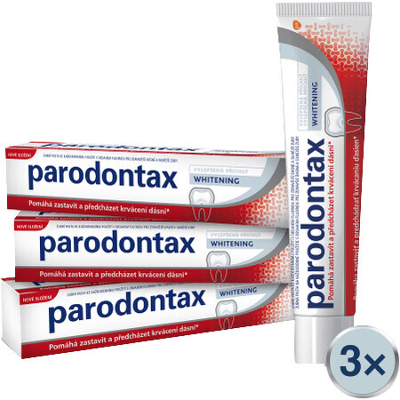 Parodontax Whitening Tandpasta Whitening Tripack 3 x 75 ml