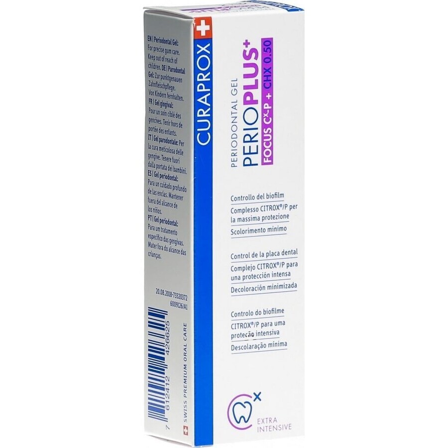 Curaprox Perio Plus Focus CHX 0,50% Gel dentar 10 ml