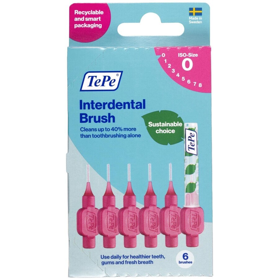 TePe Brosse interdentaire originale 0,4 mm rose 6 pcs