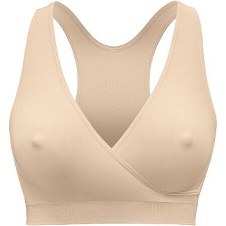 Reggiseno notturno per maternità e allattamento Medela Keep Cool, beige L