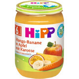 HiPP BIO Măr cu banană, mango și morcov de la 6 luni 190 g