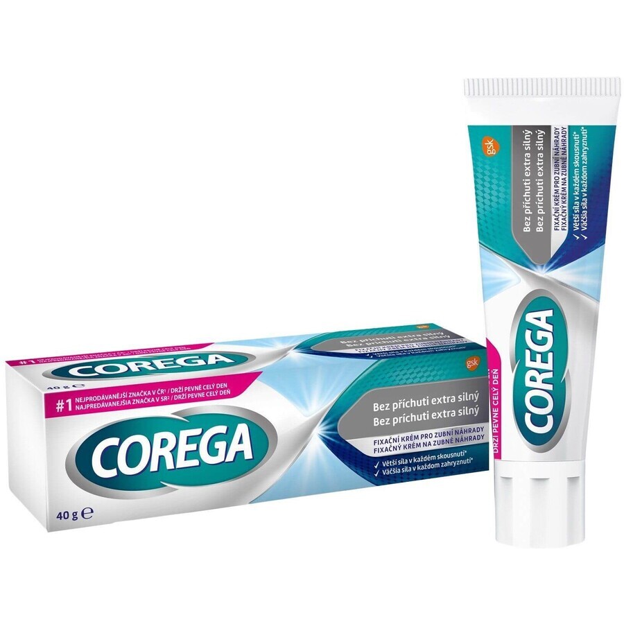 Corega Flavourless extra-strength denture fixative cream 40 g