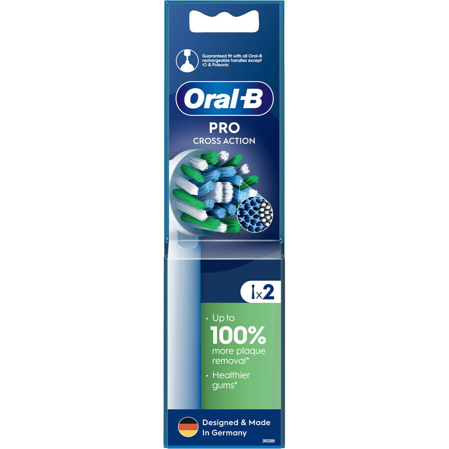 Oral-B Pro Cross Action replacement heads 2 pcs