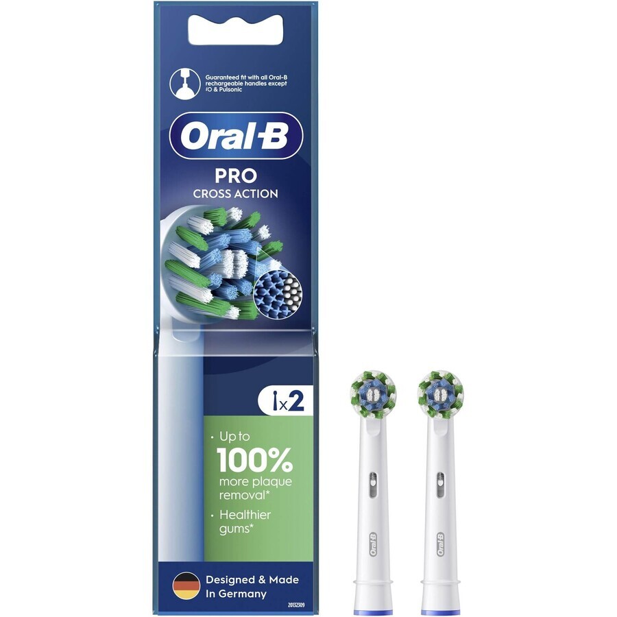 Oral-B Pro Cross Action replacement heads 2 pcs