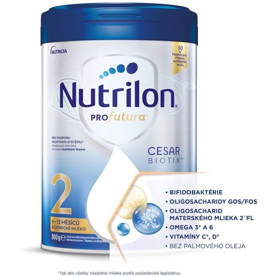 Nutrilon Profutura Cesarbiotik 2 lapte de continuare 6-12 luni 800 g