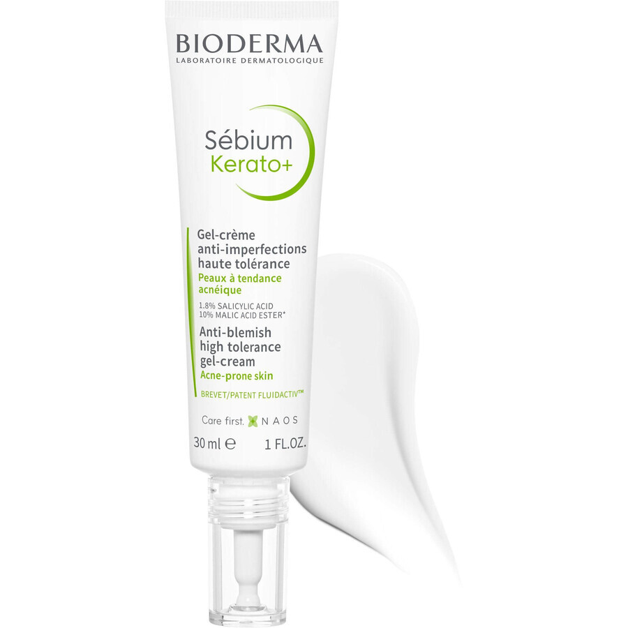 Bioderma Sébium Kerato+ acne gel-crème met hoge tolerantie 30 ml