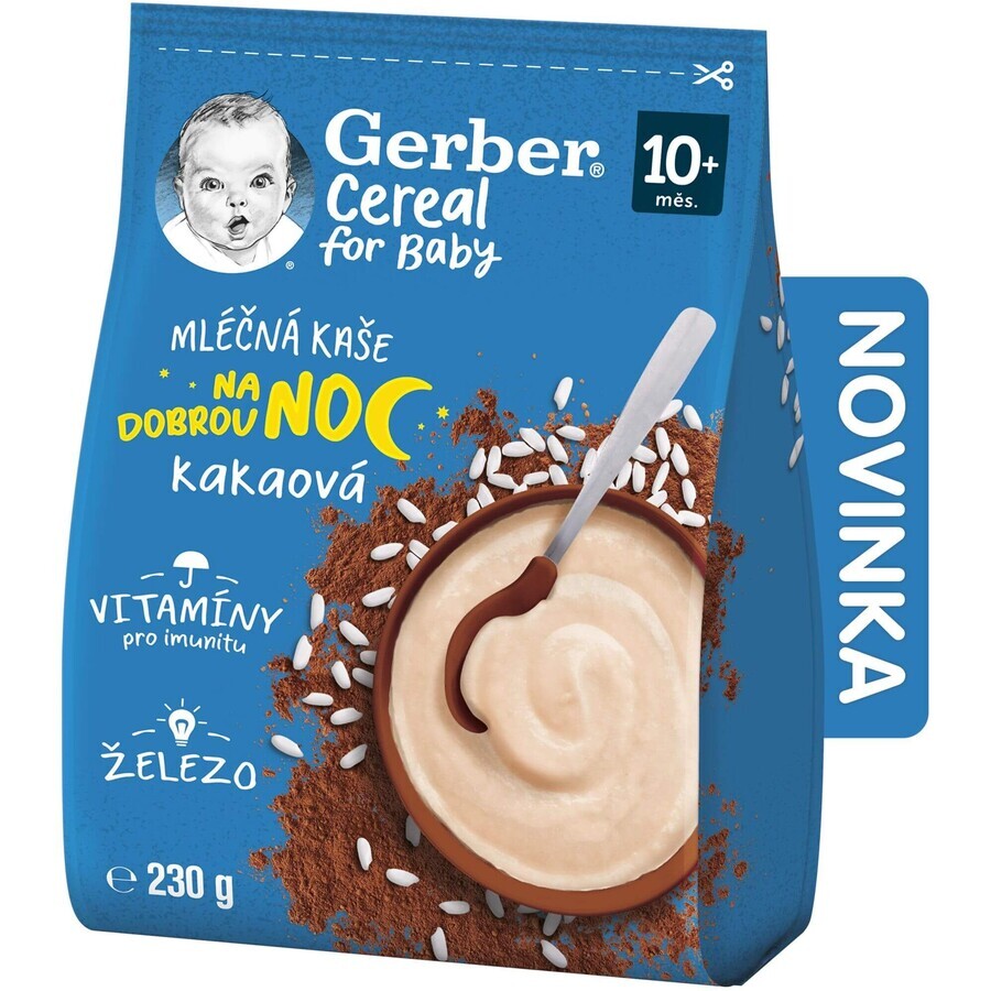 Gerber Goodnight Cocoa Porridge Cereal 9 x 230 g