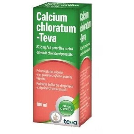 Calcium Chloratum - Teva, soluție orală 100 ml