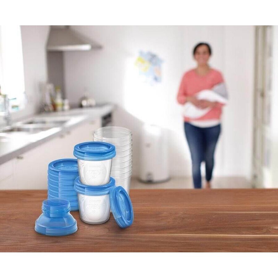 Philips Avent VIA Trays avec adaptateur 10 x 180 ml