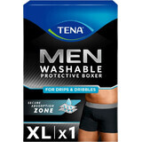 Tena Men's black washable boxer briefs black boxers for incontinence XL