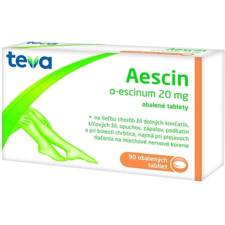 Aescin 20 mg 90 tablets