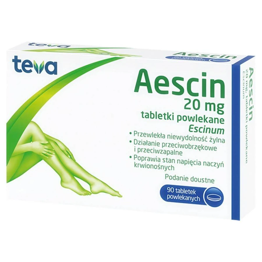 Aescin 20 mg 90 comprimidos, Teva