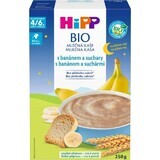 HiPP BIO Noapte bună terci de lapte cu banane și biscuiți din Marea Britanie. 4.-6. 6 - 6 luni 250 g