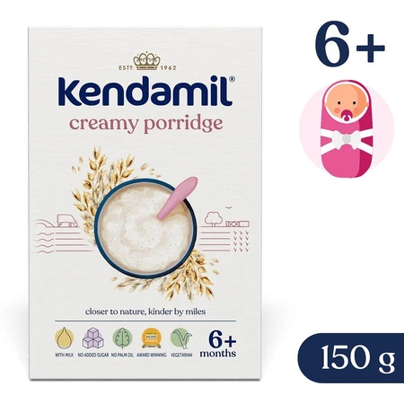 Kendamil Papilla cremosa de avena 6m+, 150 g