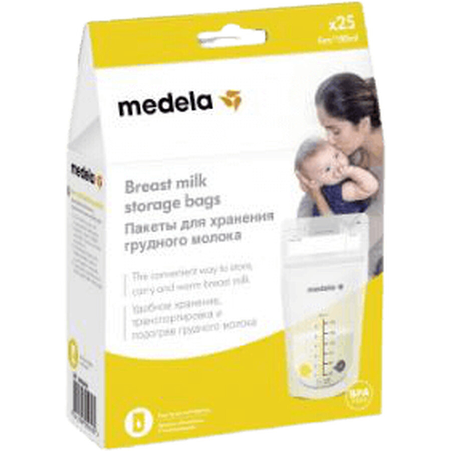 Medela breast milk storage bags 25 x 180 ml