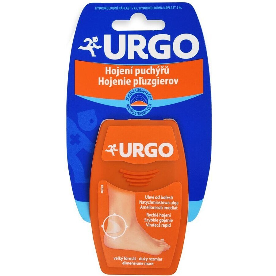 Urgo Plasturi pentru vindecarea veziculelor ca o a doua piele transparentă 7,2 x 4,3 cm 5 buc