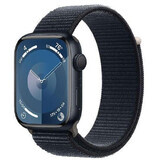 Apple Watch Series 9 GPS Carcasa de aluminio de 45 mm con correa deportiva, medianoche medianoche